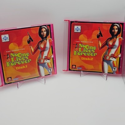 No One Lives Forever PC CD-ROM 2 Disc Set Monolith Sierra