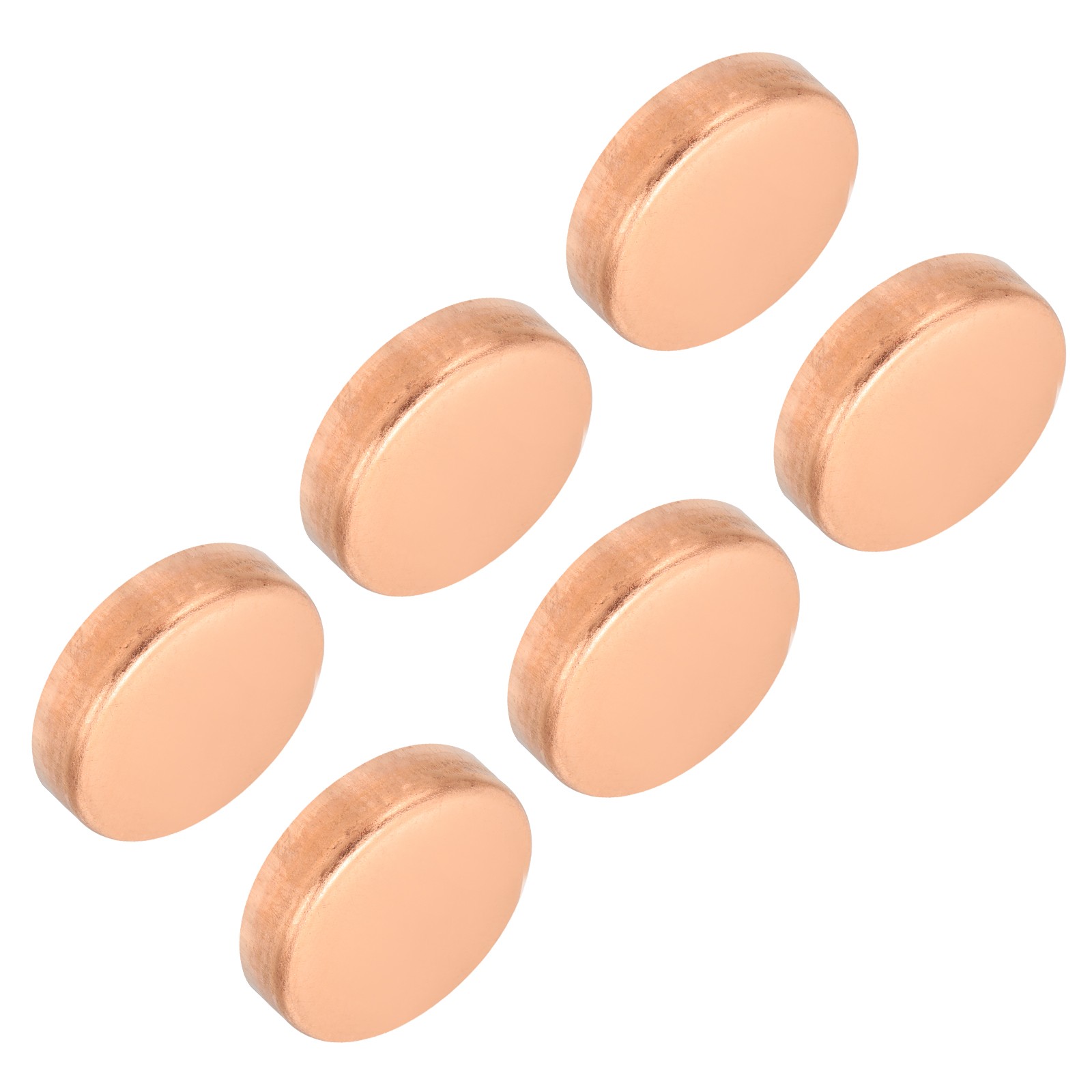 1-1/2 Inch ID Copper Pipe End Cap, 6Pcs Copper Fitting Cap Sweat Plug Connection
