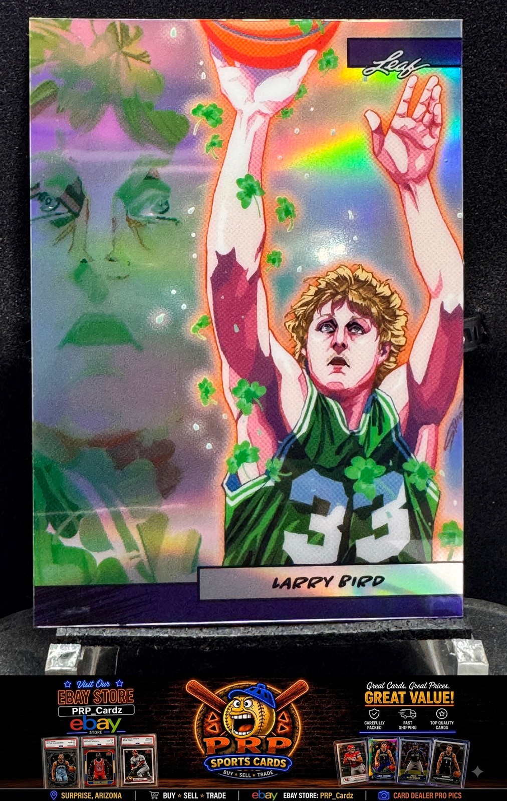 2024 Leaf Anime Nation Series 2 Larry Bird Purple /49 #AN2B-44 15/49 Celtics