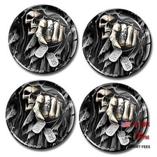 4 x 65mm 3D Stickers for Wheel Center Hub Caps Cover A 1365