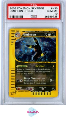 UMBREON HOLO POKEMON SKYRIDGE 2003 H30 PSA 10