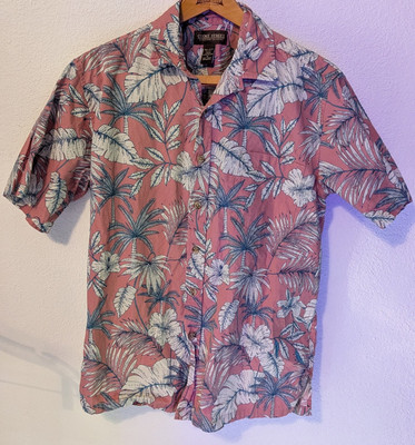 Cooke Street hawaiian short sleeve shirt cotton Size Medium floral (702)