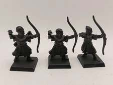 Warhammer Fantasy BRETONNIAN PEASANT BOWMEN (3) Archers TOW Citadel GW OOP Rare