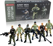 Army Men Action Figures,Soldiers Toys for Boys Age 4-7,Military Playset Action F