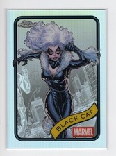 2025 Topps Chrome Marvel Black Cat Refractor #106 Comic Book Card