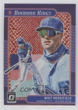 2021 Donruss Optic Diamond Kings Red Dragon Prizm 72/110 Whit Merrifield #9 7s2