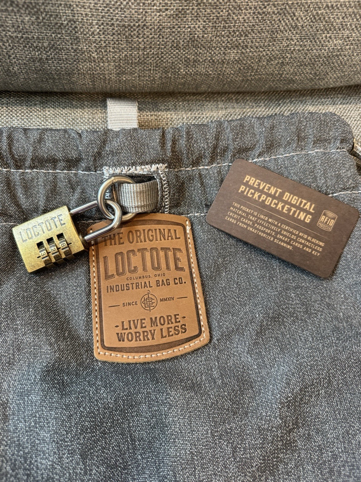 Loctote Industrial Bag Flak Sack The Original Theft Resistant Backpack