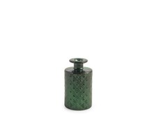 H&h Vase Glass Recycled Retro Green Cms. 16