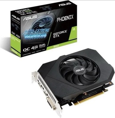 ASUS Phoenix NVIDIA GeForce GTX 1650 OC Overclocked 4GB DVI Single Fan