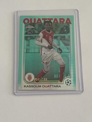 Kassoum Ouattara 2025 Topps Chrome CL Aqua Monaco RC #103,  /199