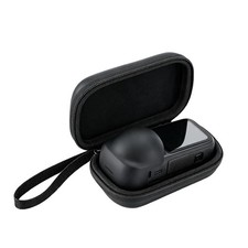 Storage Bag for Insta360 X6 Camera - Dustproof PU Hard Shell Case with Hook