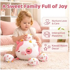 Strawberry Cow Plush Set 16" Ultra-Soft Kawaii