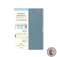 NEW Midori Double Schedule Planner 2026 B6 Monthly To Do Blue 22388006 Starting