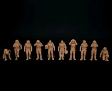 1/64 1/72 1/87 Modern Space Moon Astronaut 10pcs Person 3d Printed Model