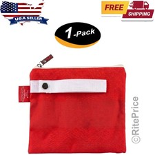 Bolsa de color rojo nuby impermeable y reutilizable bolsa húmeda para almacenamiento de viaje (1 paquete)