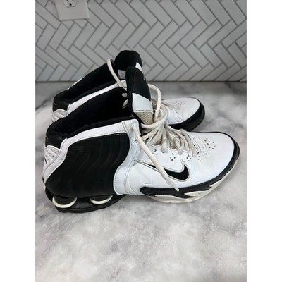Vtg Nike Shox VC III Air Zoom Flight Men s 8 White Black 313739-101 Basketball