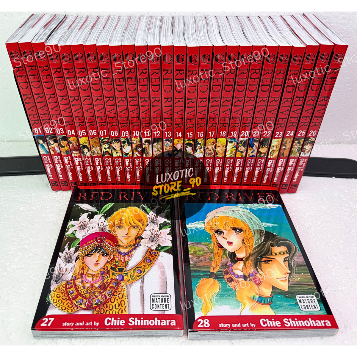 1〜21巻セット (17,18巻除く)　天は赤い河のほとり英語版 Red River Manga Vol. 1-28 END Complete Set English Version Comic