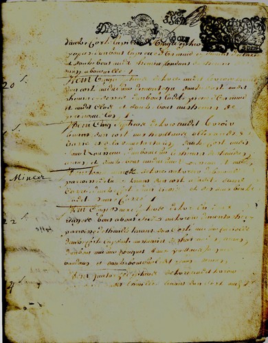 1699 Vente terre et métairie de Moutachery Luz par Des BANS de MAREUIL à EVEZARD - Photo 3 sur 8