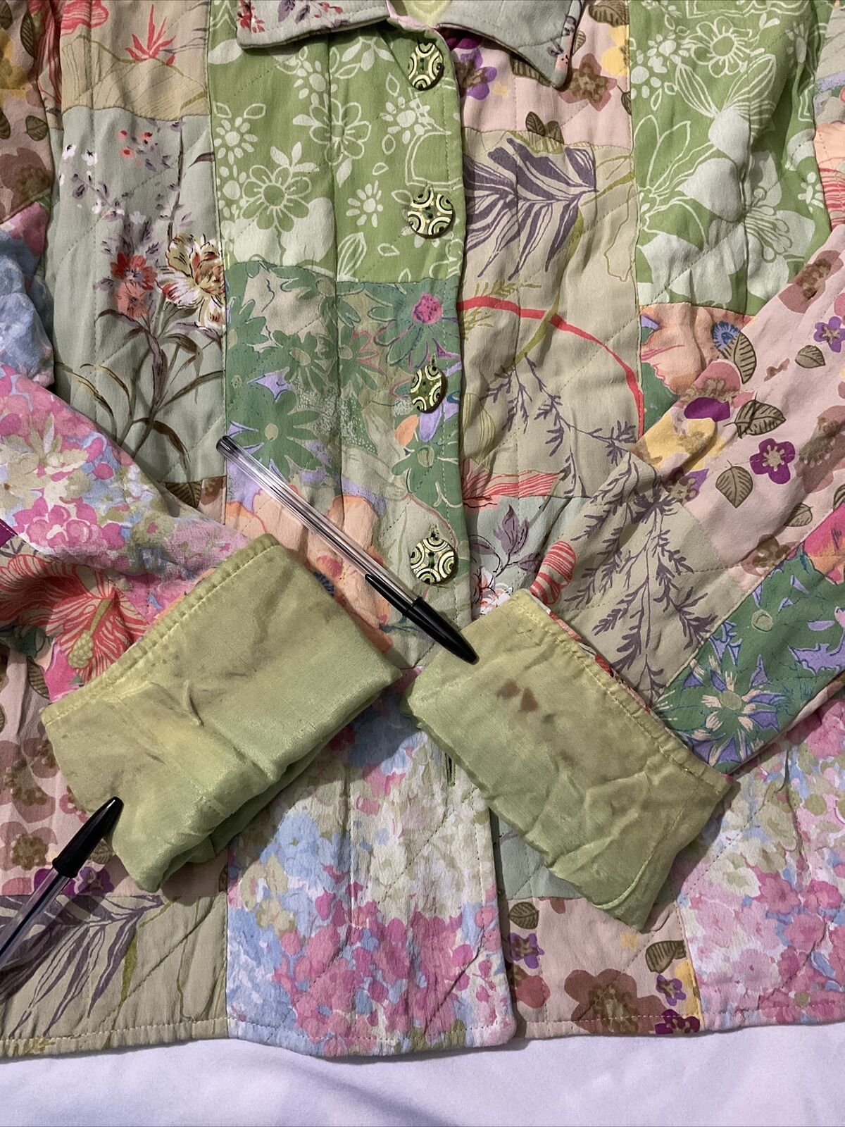 Casual Studio Women's Jacket Green Patchwork Colo… - image 12