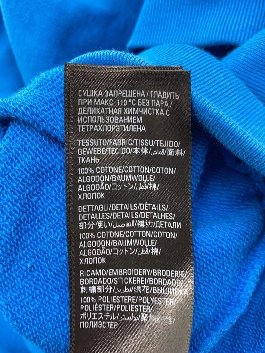 Felpa con cappuccio BALENCIAGA vestibilità grande L cotone blu usata