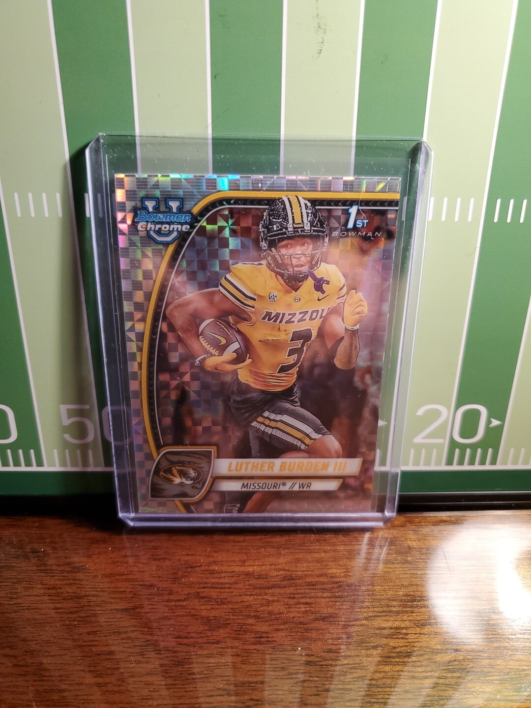 2024 Bowman U Chrome X-Fractor Luther Burden III # 123 1st Bowman Missouri