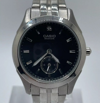 Casio Beside Watch BEL-115 Womens 28mm Case Bracelet Band Quartz Three Hands
