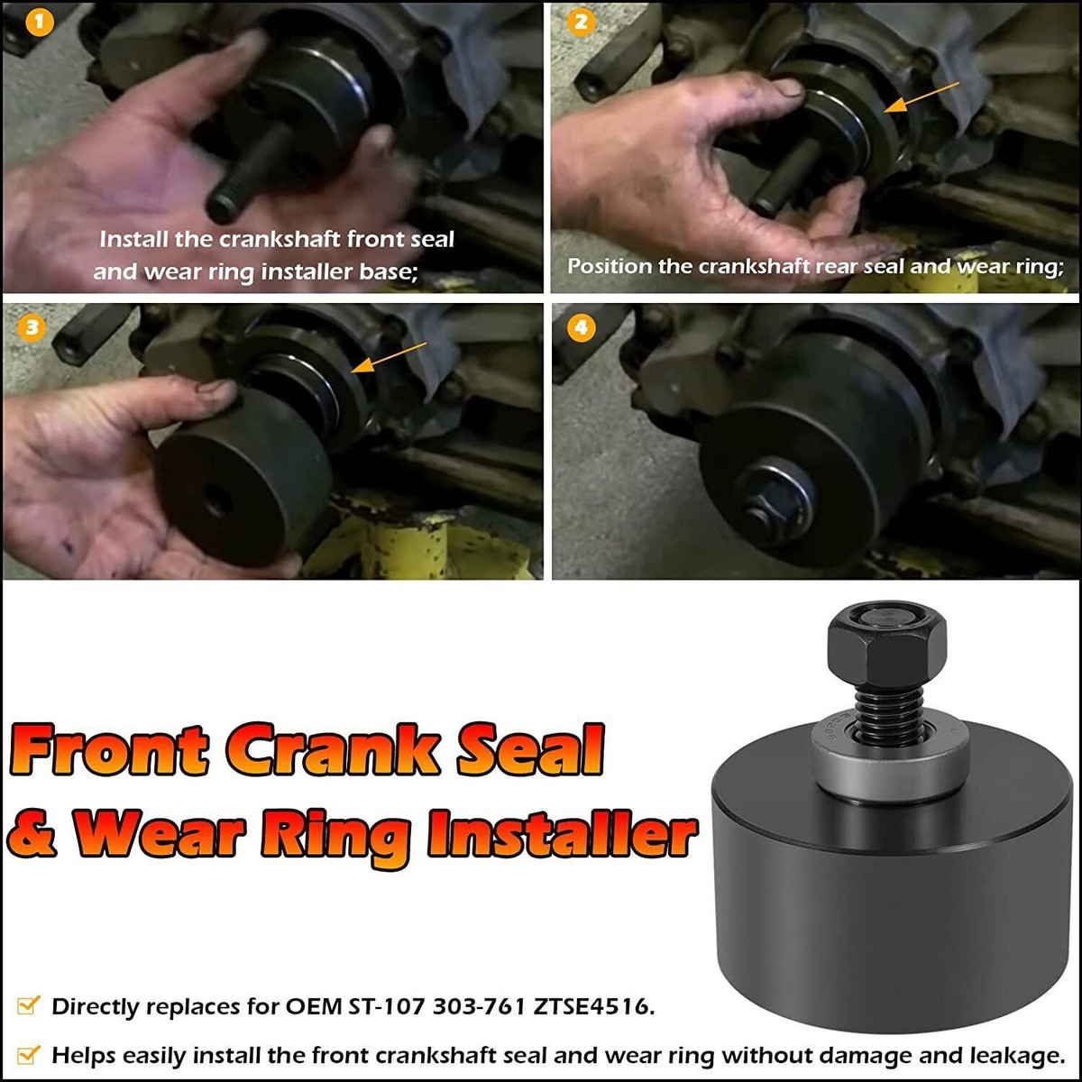 Gagsu 303-761 Crankshaft Front Seal And Wear Ring Installer