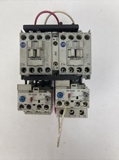ALLEN BRADLEY REVERSING STARTER 100-C16 10 CONTACTOR 193-EA1HC  193-EA1EB RELAY