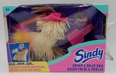 Sindy Crimp and Pearl Dog Curly Dog and Nrfb Beads Vintage 1994 Hasbro Rare
