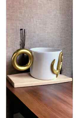 Spica Ceramica Elif Vav Model Handmade Espresso, Turkish Coffee Cup Set, Gift