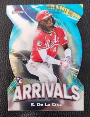 2024 Topps Finest Elly De La Cruz Arrivals Die-Cut Insert Rookie REDS #A-19 MINT