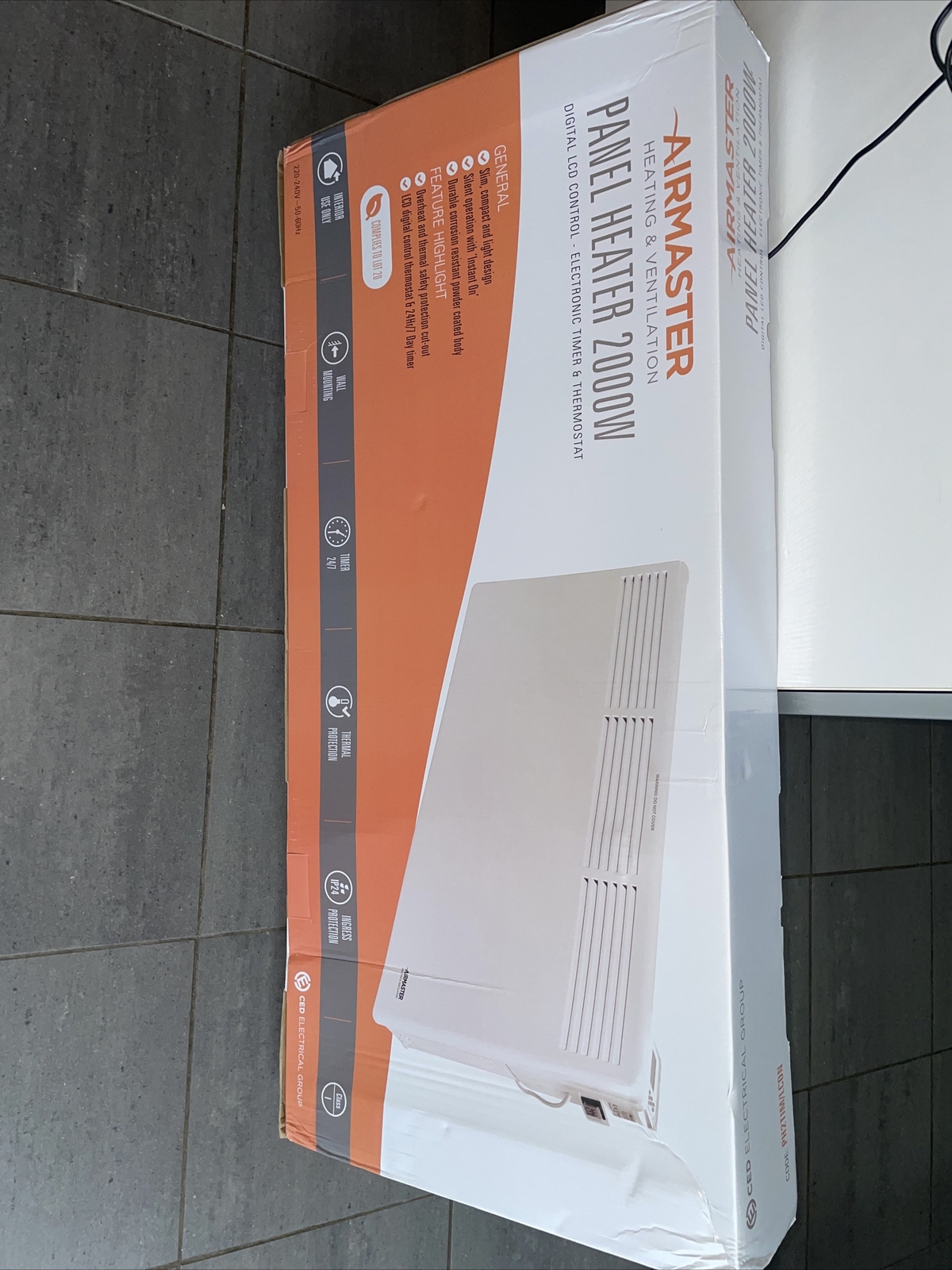 AIRMASTER WALL MOUNTING PANEL HEATER 2000w COLLECTION ONLY | eBay