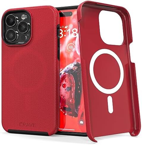 Dual Guard for iPhone 15 Pro Max Case, Compatible with MagSafe Shockproof Protec