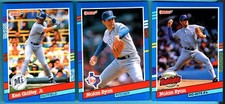 1991 Donruss BASEBALL Series 1 Base & Inserts LARGE LOT APPROXIMATELY 1252 CARDS