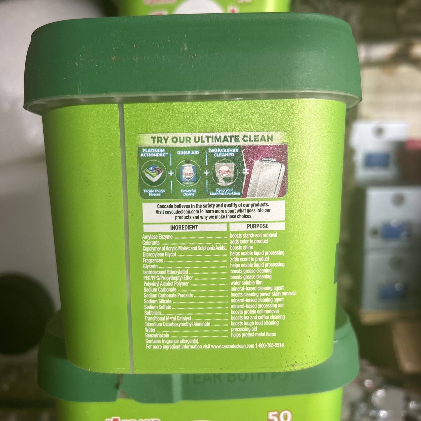 Cascade Original Dishwasher Packs Pods 50 Count Actionpacs 37000977278