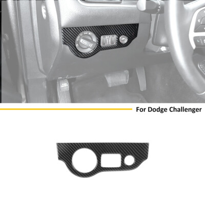 Headlight Switch Button Trim Cover For Dodge Challenger Charger 2015-2022