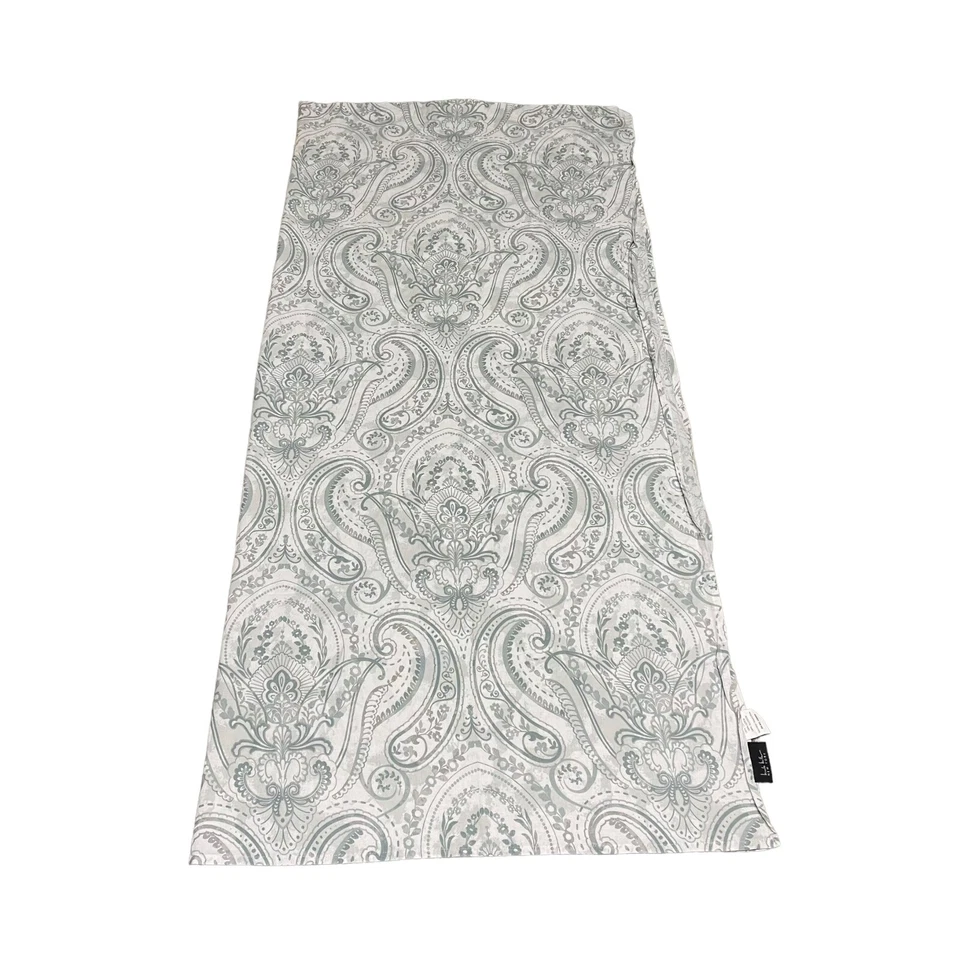 Green Blue Paisley Nicole Miller Home Fabric Shower Curtain Boho Print 63x67.75 - Image 4 of 4