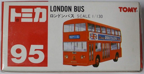 Takara Tomy 1/130 Tomica No.95 London BUS Neu JP-image