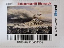 Briefmarken-Set Biberpost (Schlachtschiff Bismarck)