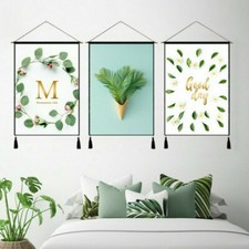 Wall Hanging Poster Print Tapestry Scrolls Art Leaves Background home Decor