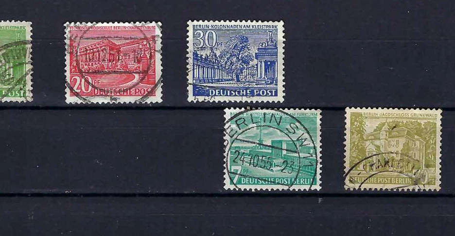 BERLIN.-  GERMANY.-  SC 9N47- 49- 51-   9N110  1948-   1954 - Image 2 of 2