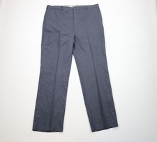 Deadstock Vintage 60s 70s Streetwear Mens 38x32 Wool Bell Bottoms Pants Blue USA