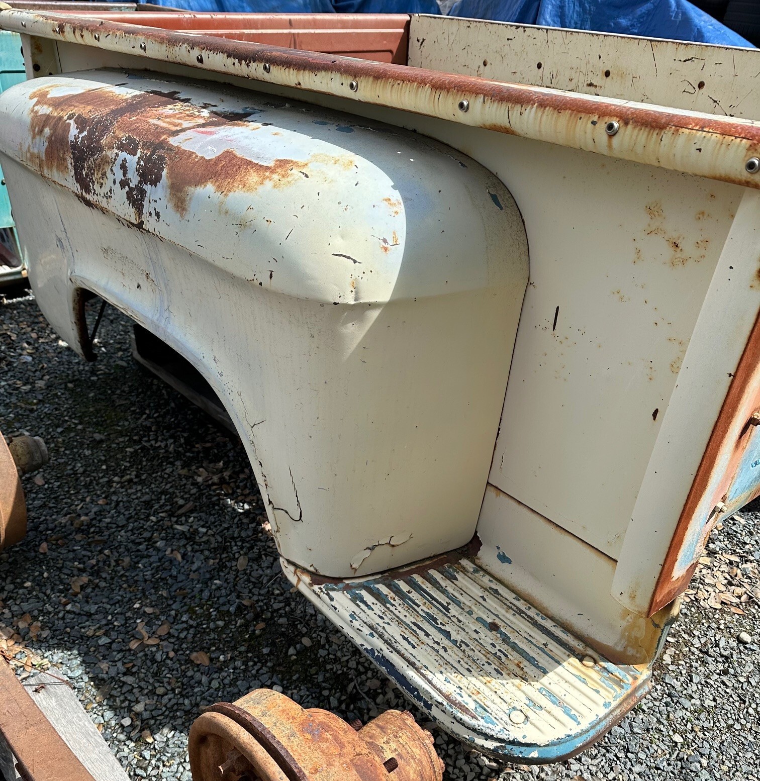 195559 Stepside Bed w/ Side Mount Spare Tire Option eBay