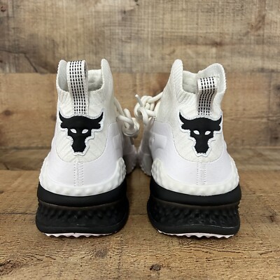 Under Armour Project Rock Mens Size 9 White Training Shoes UA