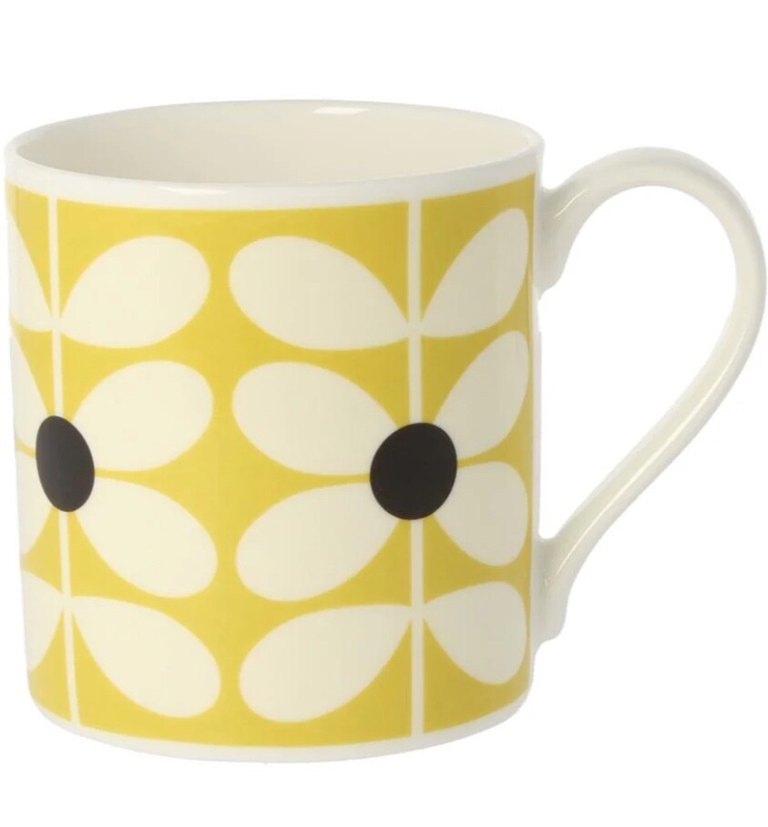 Orla Kiely Sixties Stem Mug Ochre mug 350ml