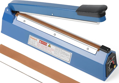 Impulse Sealer 12 Inch Manual Heat Sealer Machine with Adjustable Heating Mode, 