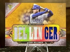 CODY BELLINGER 2024 Topps Triple Threads TRIPLE RELIC #/9 3 Color! CUBS YANKEES