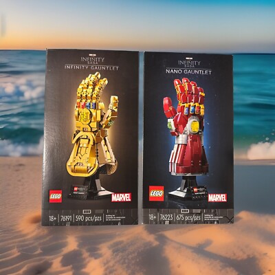 LEGO 2pk Marvel Super Heroes: Nano Gauntlet (76223) & Infinity Gauntlet (76191)