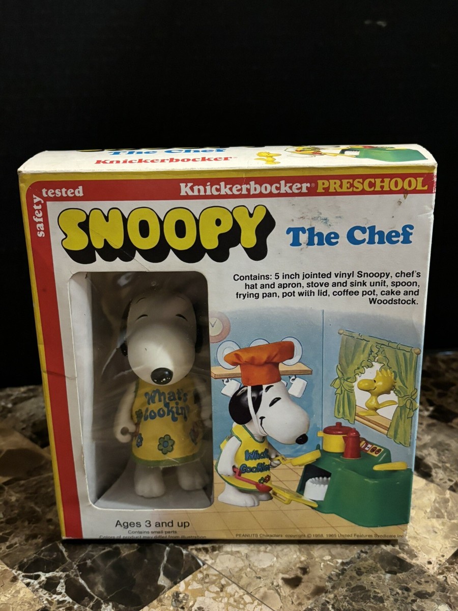VINTAGE SNOOPY THE CHEF MADE BY KNICKERBOCKER TOY 1965 VINTAGE SNOOPY THE CHEF MADE BY KNICKERBOCKER TOY 1965