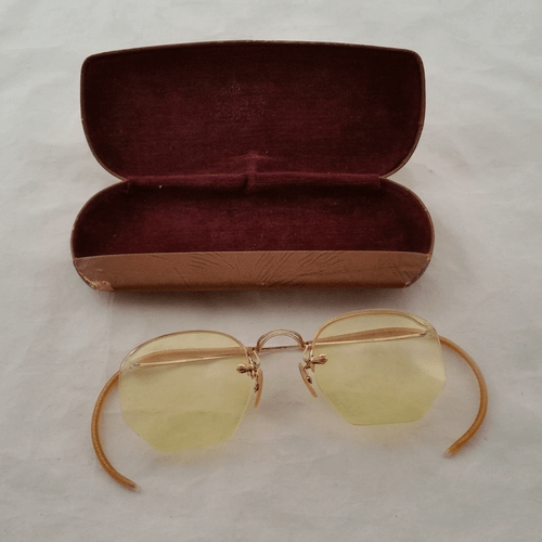 Bausch & Lomb Numont Ful-Vue True Antique 12k Gold Fill Brille und Etui - Bild 2 von 12